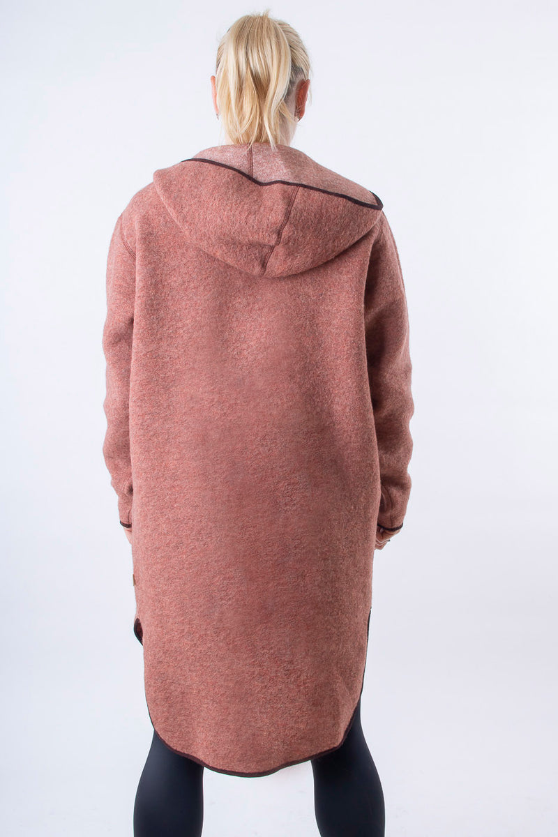 Вълнено Палтенце/Худи -6988 беж