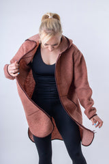 Вълнено Палтенце/Худи -6988 беж