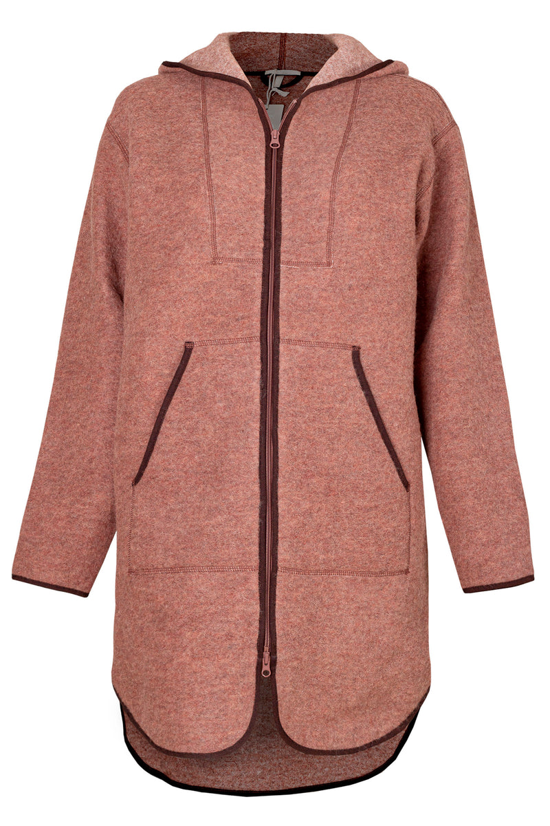 Вълнено Палтенце/Худи -6988 беж