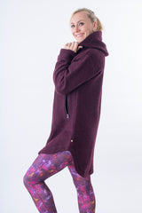 Спортно Вълнено Палтенце - 7877 plum