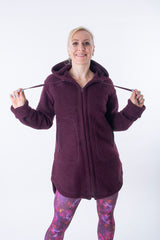 Спортно Вълнено Палтенце - 7877 plum