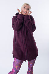 Спортно Вълнено Палтенце - 7877 plum