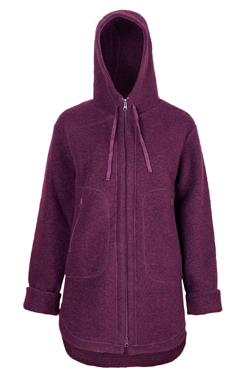 Спортно Вълнено Палтенце - 7877 plum