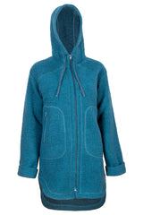 Спортно Вълнено Палтенце - 7877 петрол