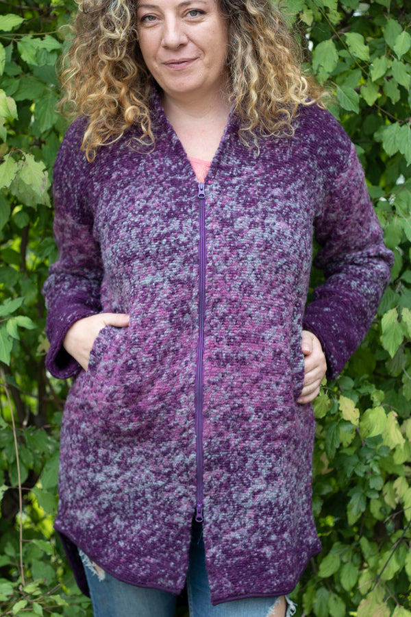 Вълнена жилетка - 8866 лила