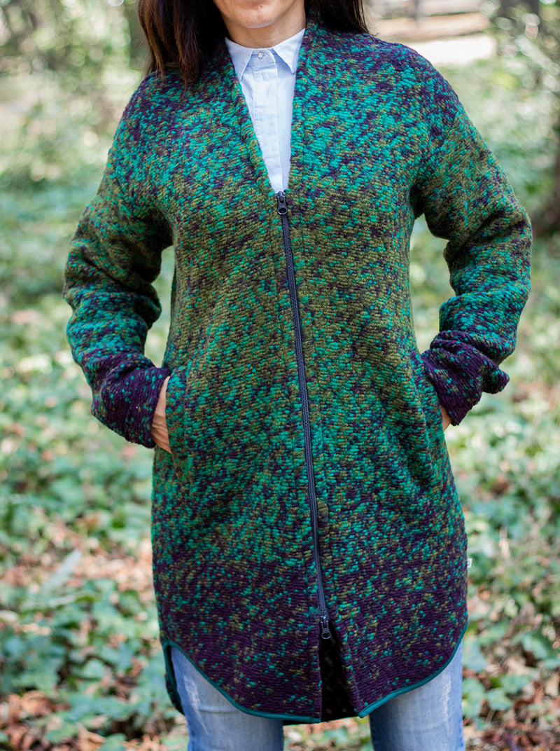 Вълнена жилетка - 8866 зелено