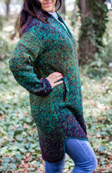 Вълнена жилетка - 8866 зелено