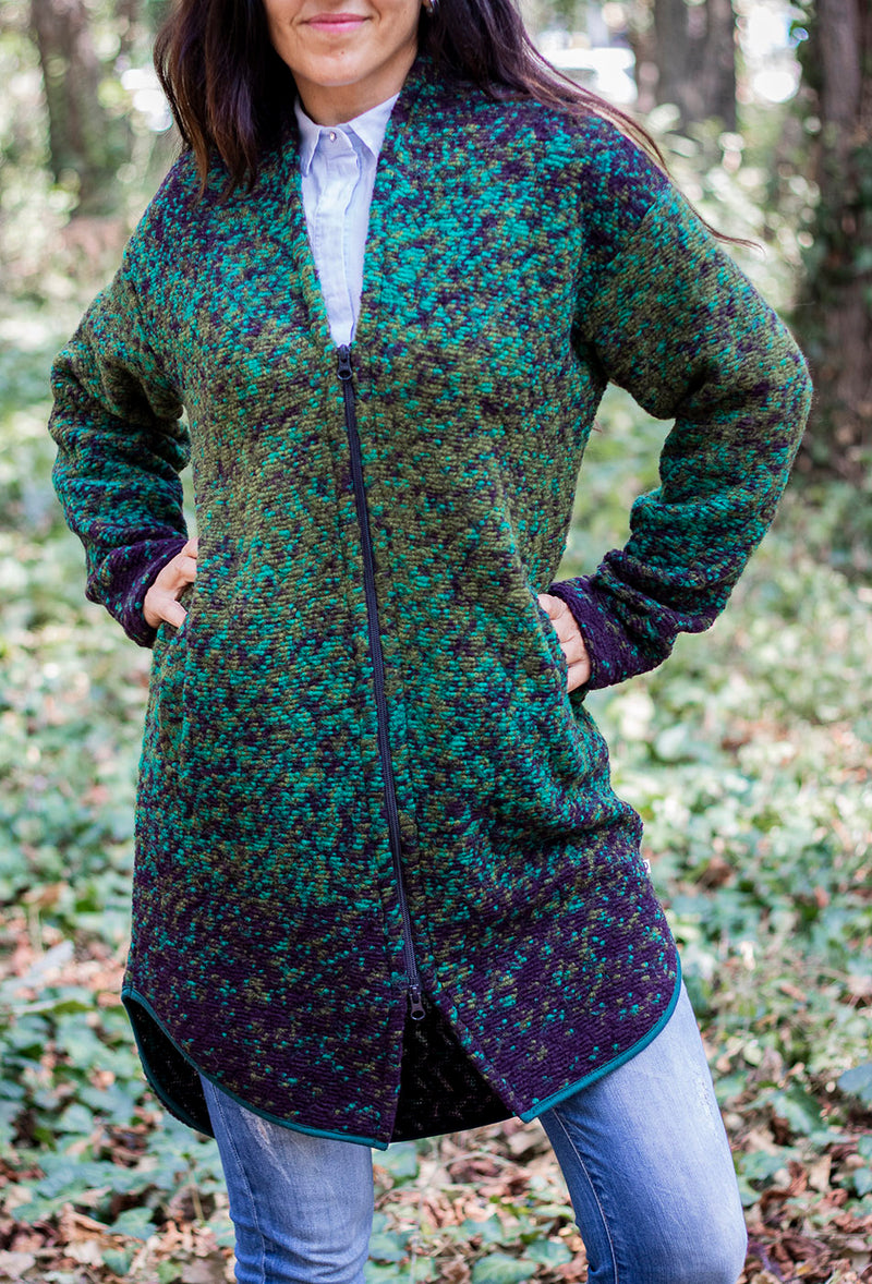 Вълнена жилетка - 8866 зелено