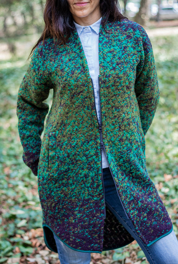 Вълнена жилетка - 8866 зелено