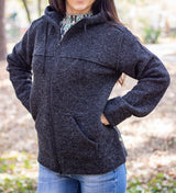 Вълнено Палтенце/Худи -8869 антрацит