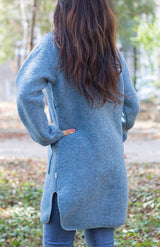 Вълнено Палтенце -8873 небесно