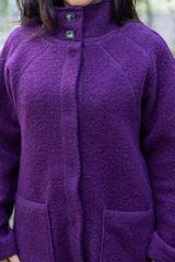 Вълнено Палтенце -8873 лила