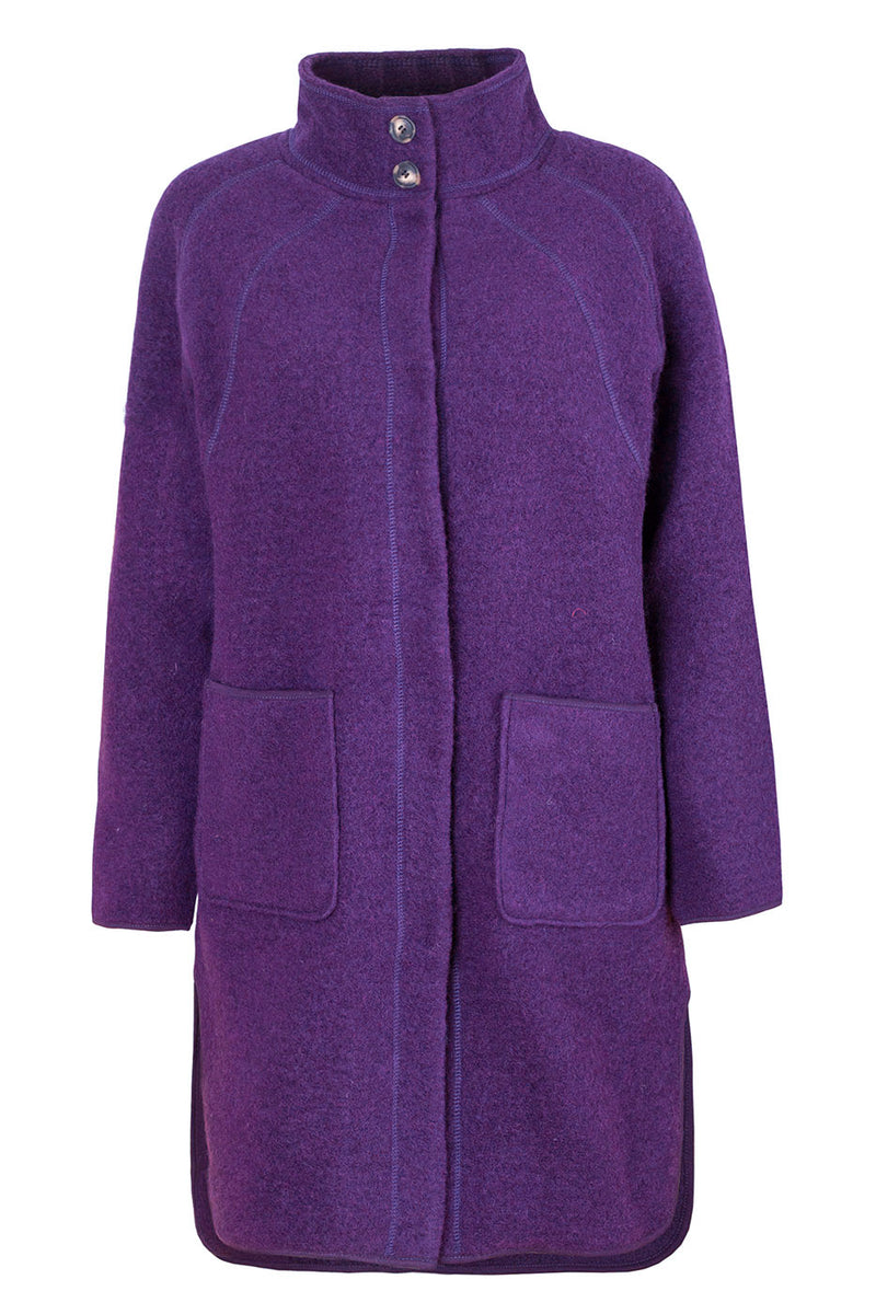 Вълнено Палтенце -8873 лила