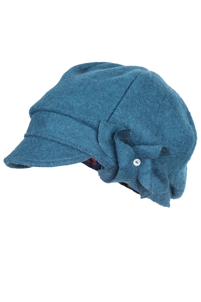 Вълнена шапка DESS - петрол