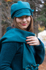 Вълнена шапка DESS - петрол