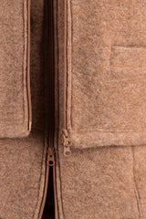 Комплект Късо яке + Елек - Нежен Беж