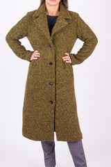 ВЪЛНЕНО ПАЛТО Нона - Зелено