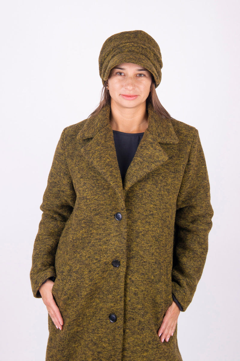 ВЪЛНЕН КАСКЕТ Нора - Зелен