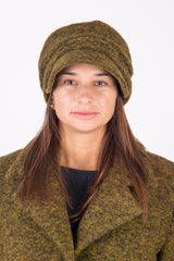 ВЪЛНЕН КАСКЕТ Нора - Зелен