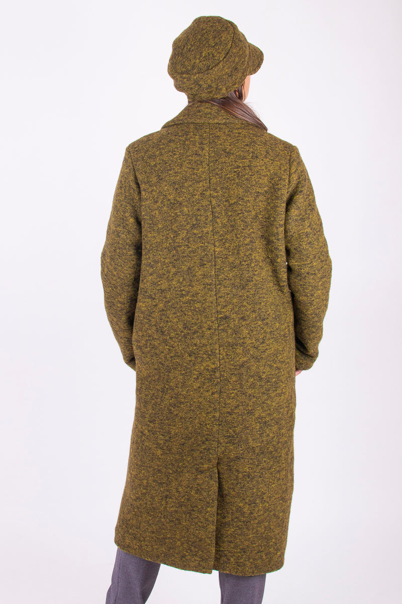 ВЪЛНЕНО ПАЛТО Нона - Зелено