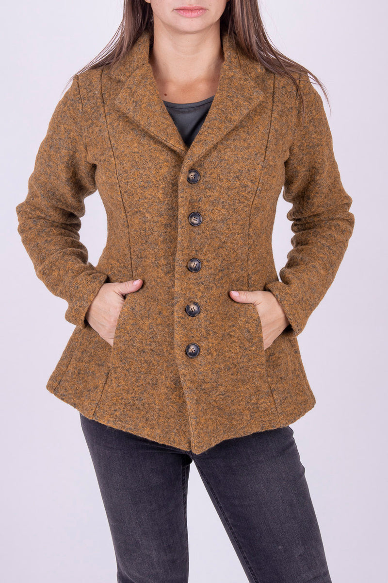 ВЪЛНЕНО САКО - Дама - Горчица