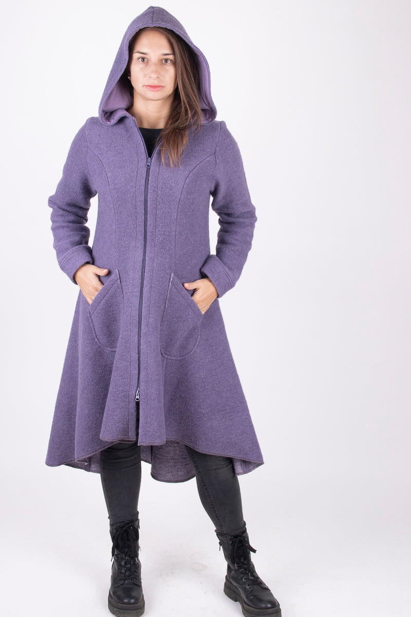 Вълнено Палтенце Fairy - Млечно лилаво